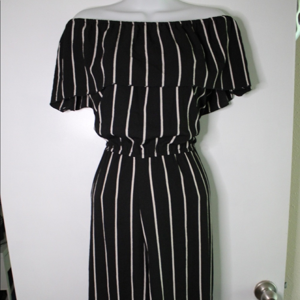 Off the Shoulder Pants Romper